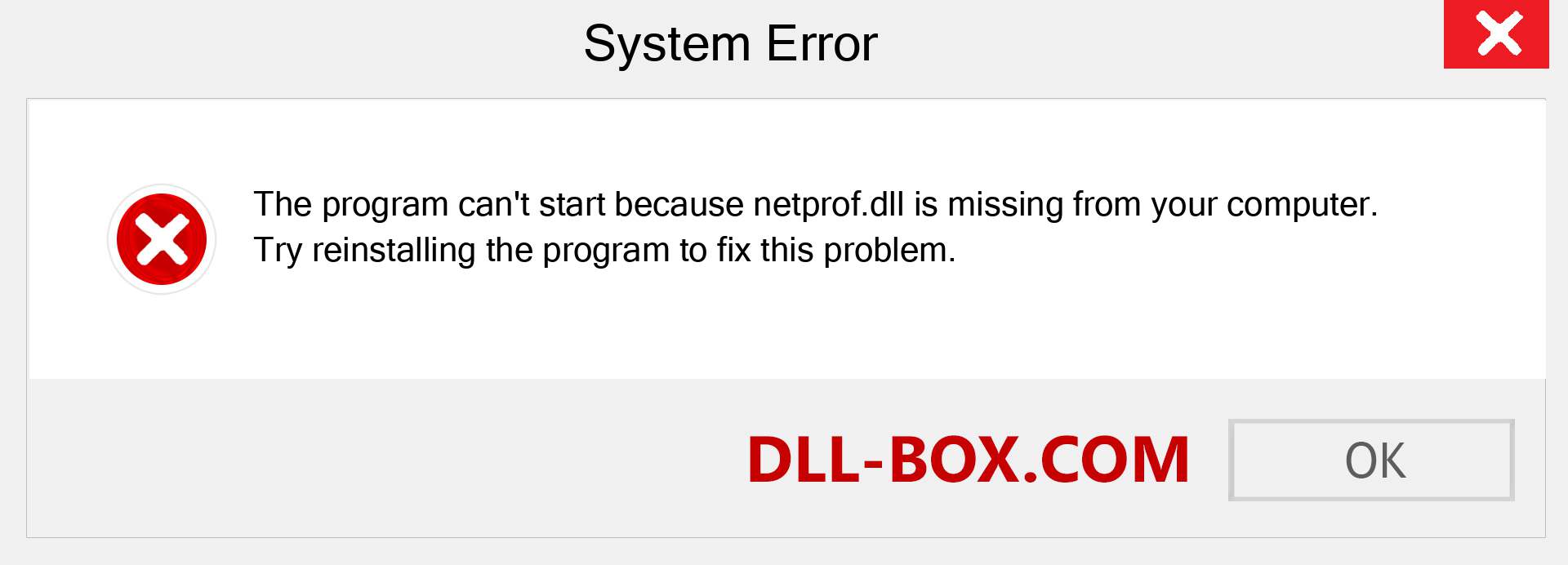  netprof.dll file is missing?. Download for Windows 7, 8, 10 - Fix  netprof dll Missing Error on Windows, photos, images